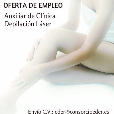 Oferta de Empleo en la Ribera de Navarra. Auxiliar Clínica Depilación Láser