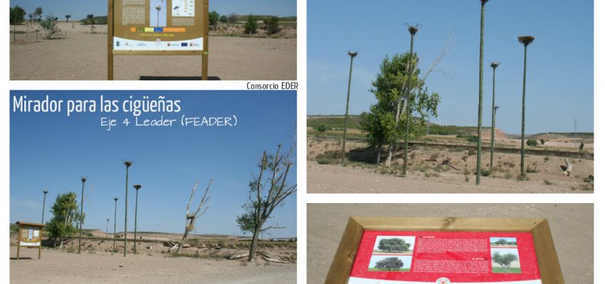 Un mirador para las cigüeñas en Cabanillas