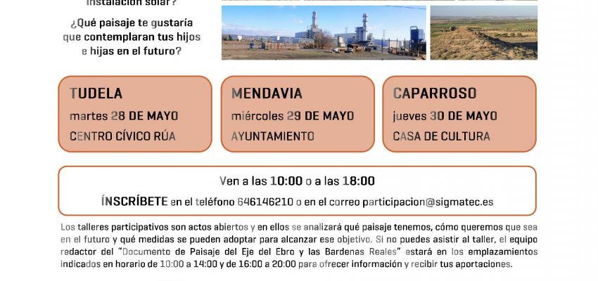 JORNADAS DE PARTICIPACIÓN SOBRE EL PAISAJE «EL TERRITORIO QUE QUEREMOS»