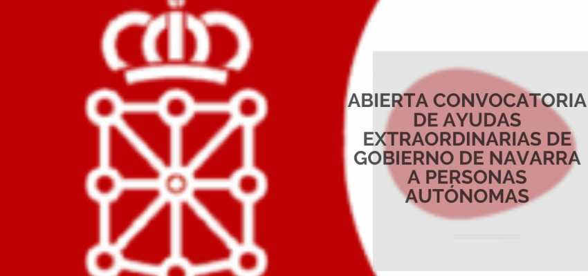 Abierto plazo de solicitud de ayudas extraordinarias de Gobierno de Navarra a personas autónomas