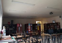 Instalación de iluminación del colegio público de Falces