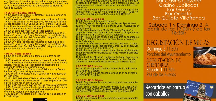 IX Jornadas Barrocas en Villafranca