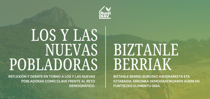 JORNADA SOBRE NUEVOS Y NUEVAS POBLADORAS EN LOS ENTORNOS RURALES DE NAVARRA