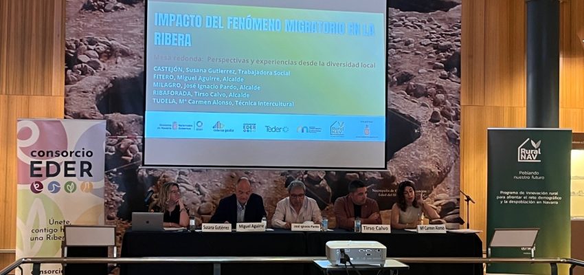 Consorcio EDER presenta en Castejón un estudio sobre el impacto del fenómeno migratorio en la Ribera, desarrollado en el marco del proyecto RuralNav